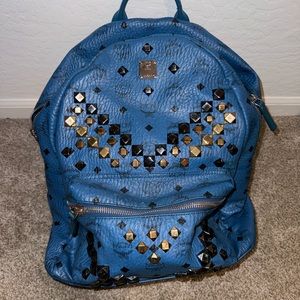 Blue MCM backpack
